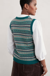 Seasalt Percella Cove Vest - Wheal Towan Seashore Mix