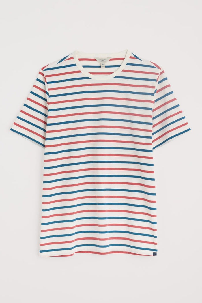 Seasalt Men's Seven Seas Sailor Tee Duet Breton Dark Clam