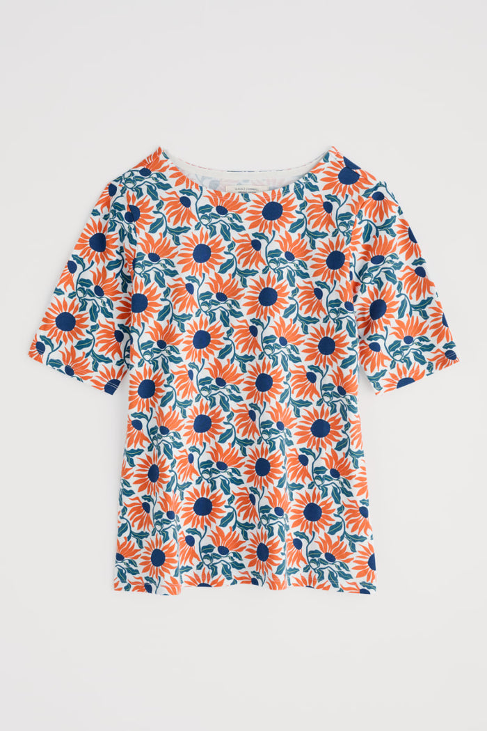 Seasalt Poisson T-Shirt Bold Sunflower Chalk