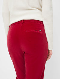 Brax Velvet Chinos Maron S - Raspberry