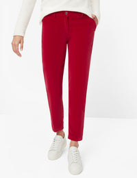 Brax Velvet Chinos Maron S - Raspberry