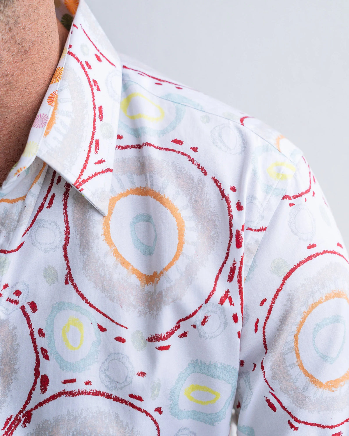 John Lennon Short Sleeve Shirt 'Charley' in Multi