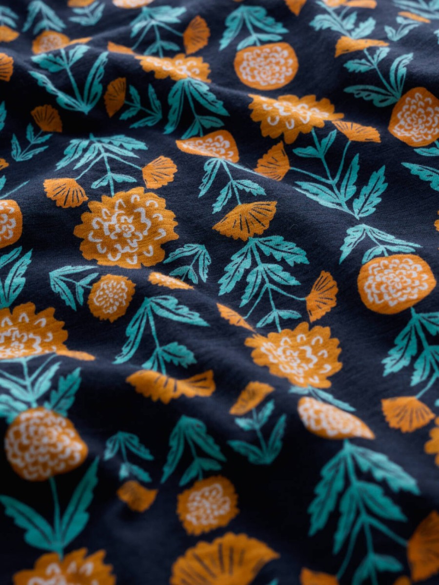 Seasalt 3/4 Enor Dress Regular Marigold Woodblock Maritime