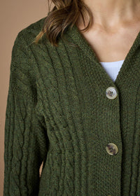 Frida Cardigan - Merino Wool - Moss
