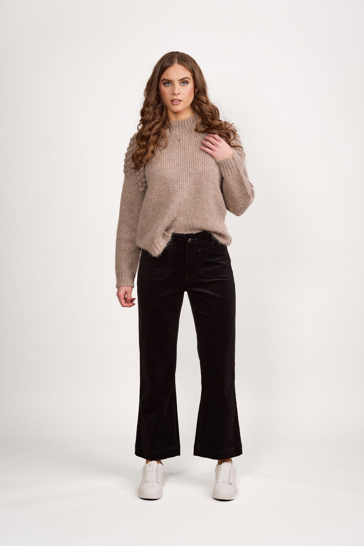 Vassalli 5995AM Wide Leg Ankle Grazer Corduroy Pant
