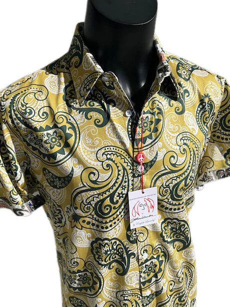 John Lennon Short Sleeve Kings Lynn Mustard