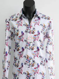 John Lennon Long Sleeve Shirt 'Denton' in Ecru