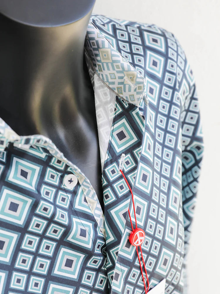 John Lennon Long Sleeve Shirt 'Greenfield' in Sea
