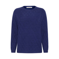 Mansted Kori Textured Crew in Navy