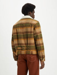 Men's Levi's Sherpa Trucker Jacket in Winter Moss