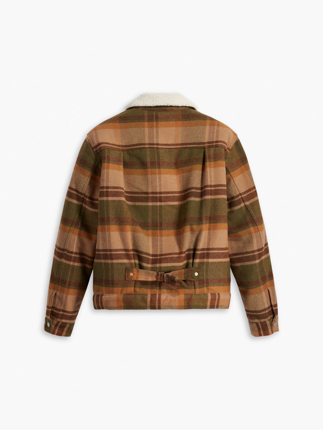 Men's Levi's Sherpa Trucker Jacket in Winter Moss