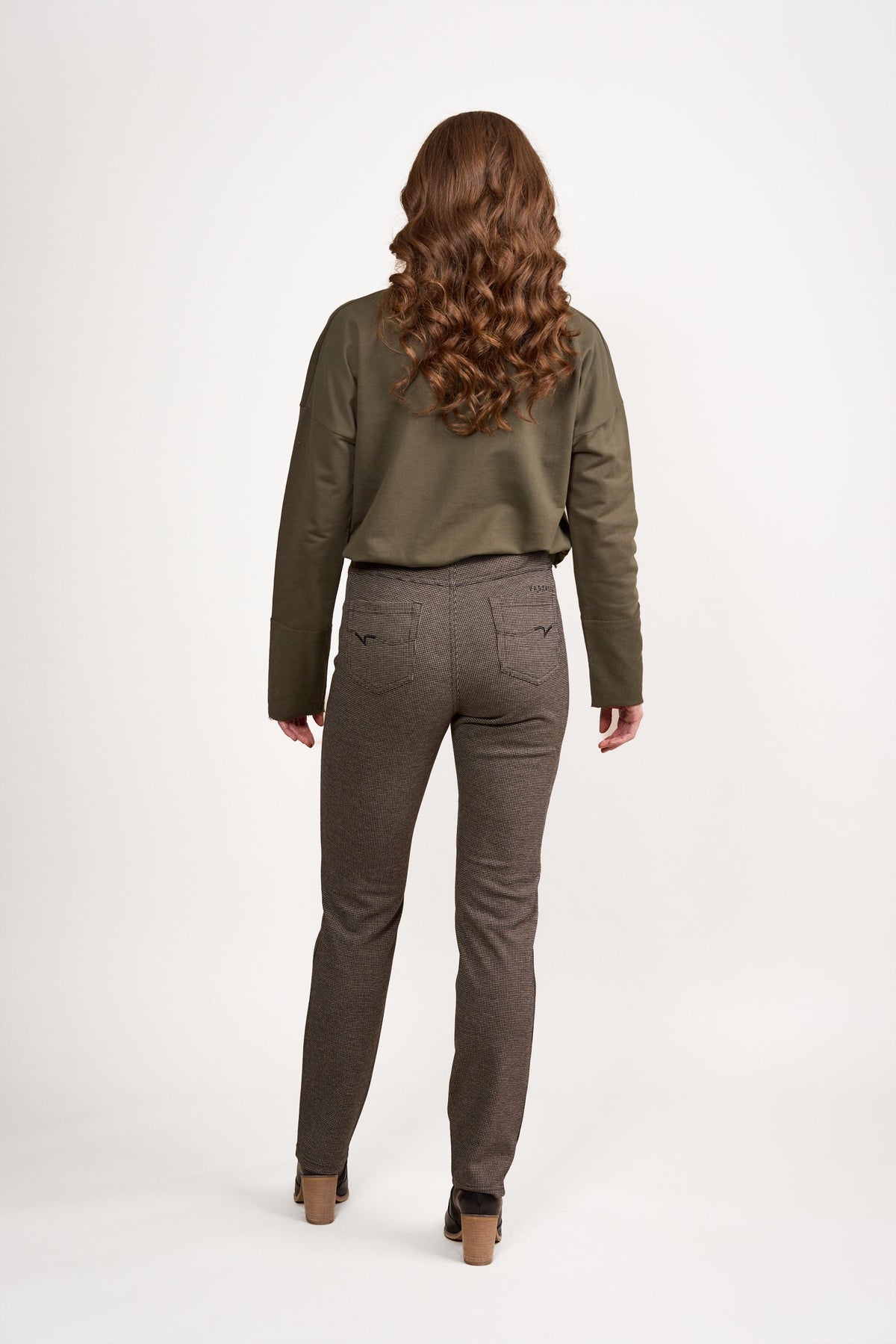 Vassalli 234 Harlow Slim Leg Full Length Printed Ponti