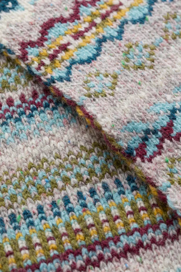 Seasalt Dreaming Tide Scarf in Harlyn Pink Grass Multi
