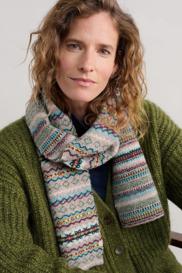 Seasalt Dreaming Tide Scarf in Harlyn Pink Grass Multi