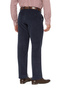 City Club Sutton Navy 12W Corduroy Trousers