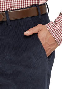 City Club Sutton Navy 12W Corduroy Trousers