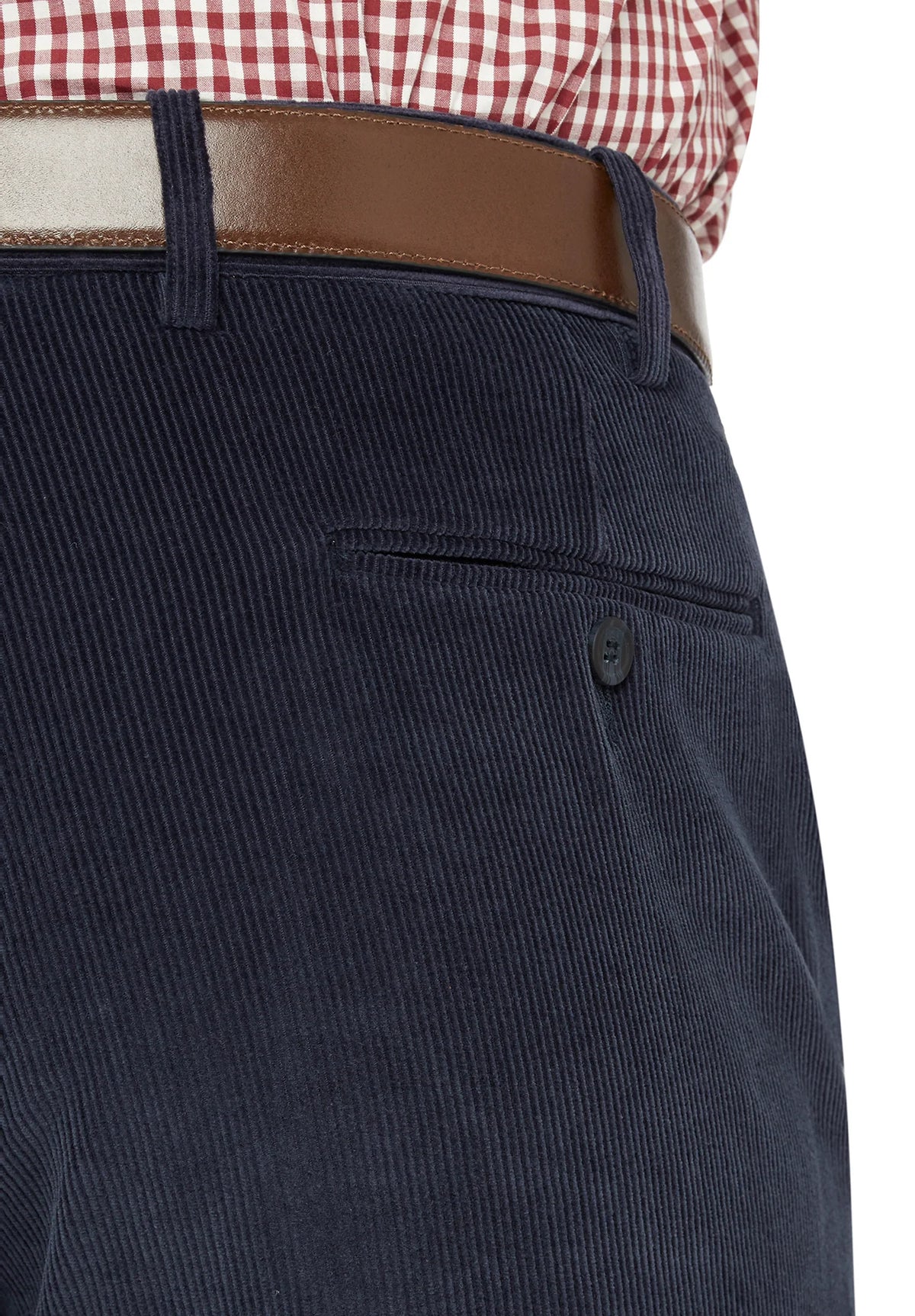 City Club Sutton Navy 12W Corduroy Trousers