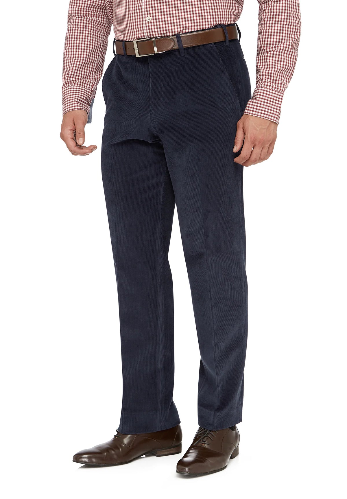 City Club Sutton Navy 12W Corduroy Trousers