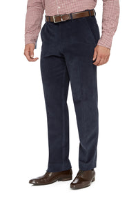 City Club Sutton Navy 12W Corduroy Trousers