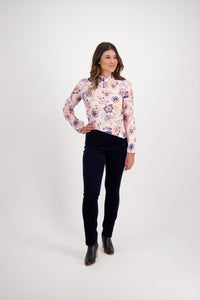 Vassalli 234M Slim Leg, Elastic Waist Cord Pants
