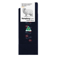 Humphrey Law Ladies 60% Fine Merino Wool Sunflower Pattern Health Sock