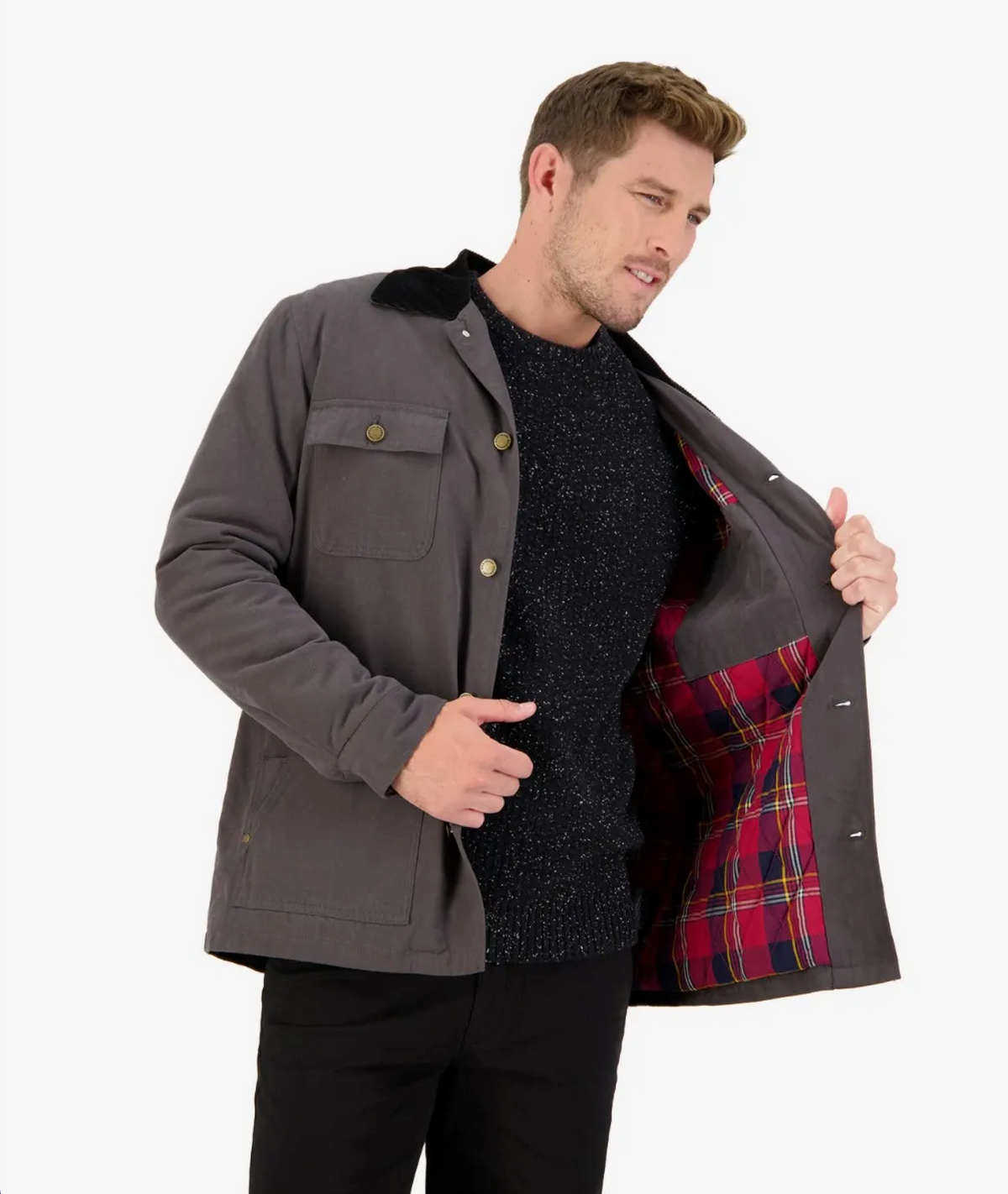 Swanndri Barrytown Jacket Charcoal