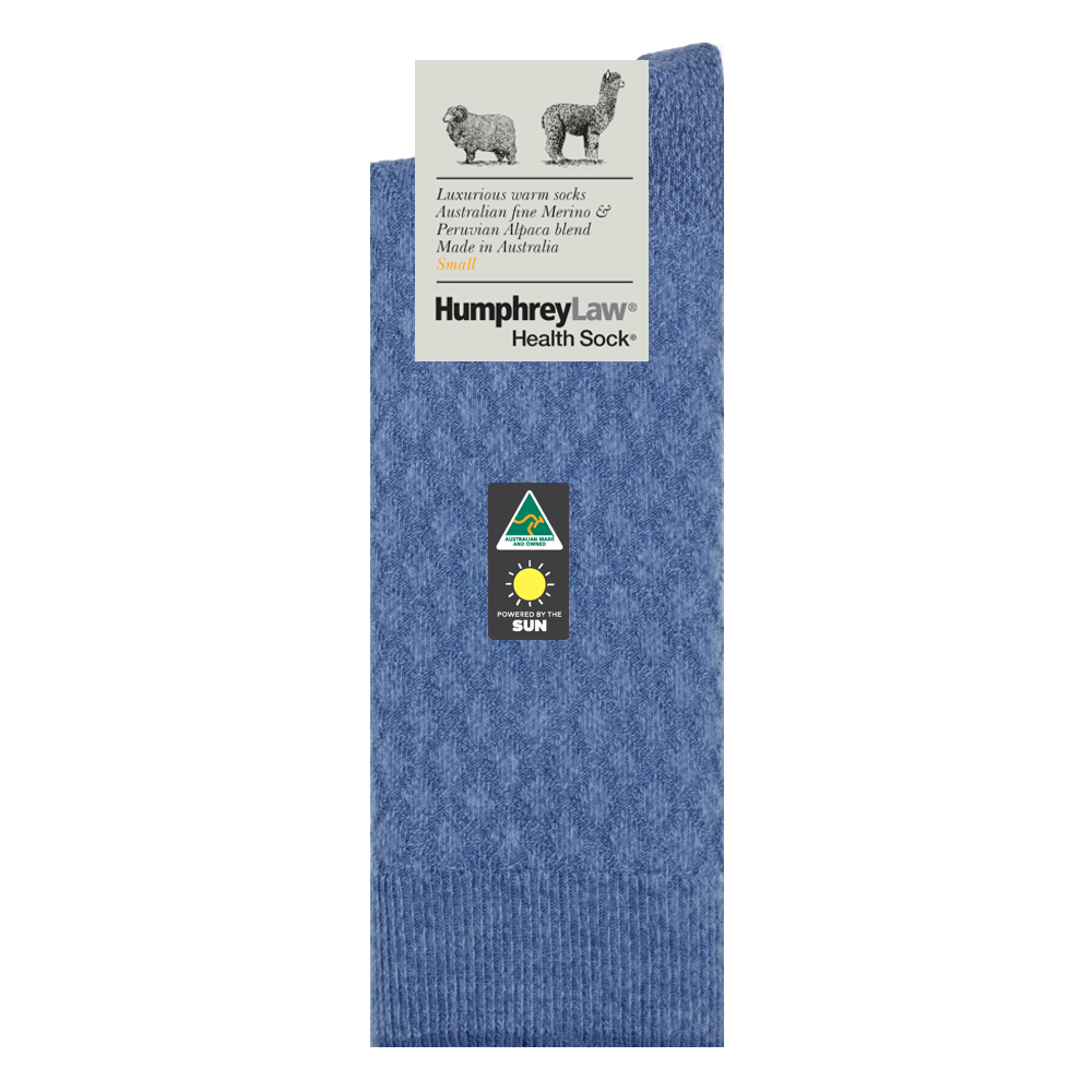 Humphrey Law Ladies Quilted Alpaca Merino Socks