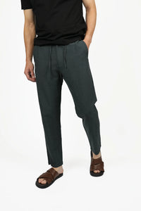 James Harper Linen Pants - Licorice