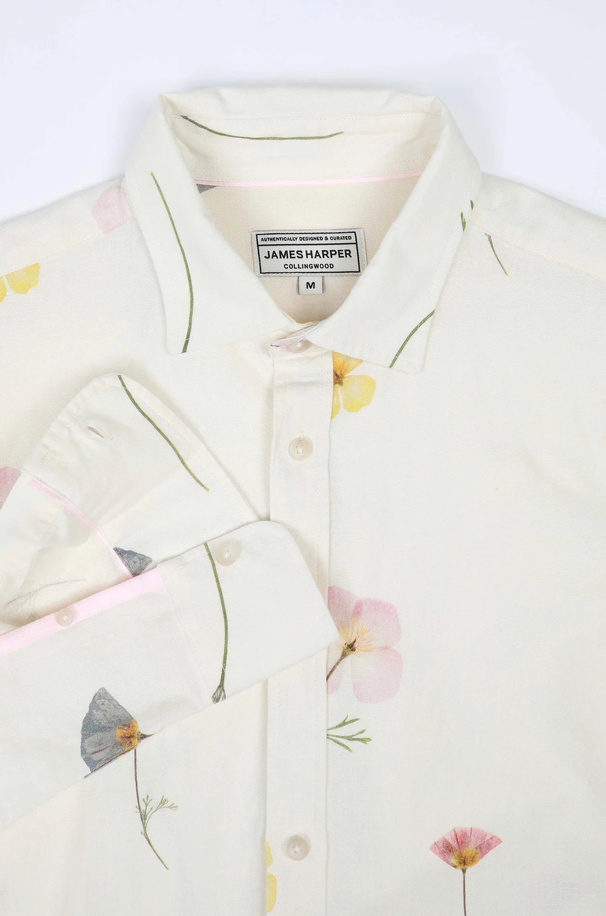 James Harper Pressed Flower Multi Long Sleeve Shirt JHS616