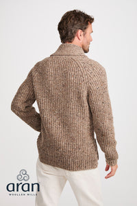 Men's Donegal Cardigan in Light Honey R893