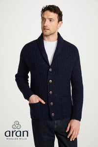 Men's Donegal Cardigan in Navy R893