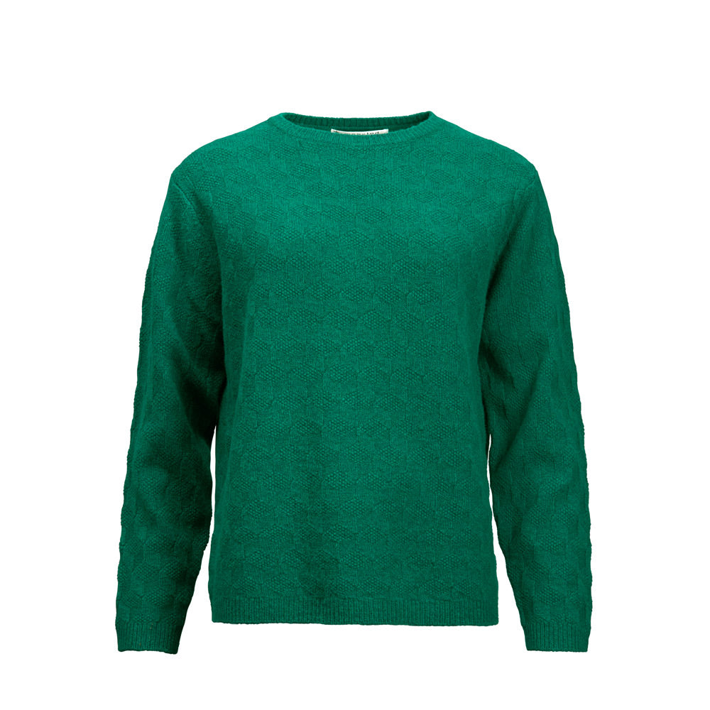 Mansted Kori Textured Crew in Green