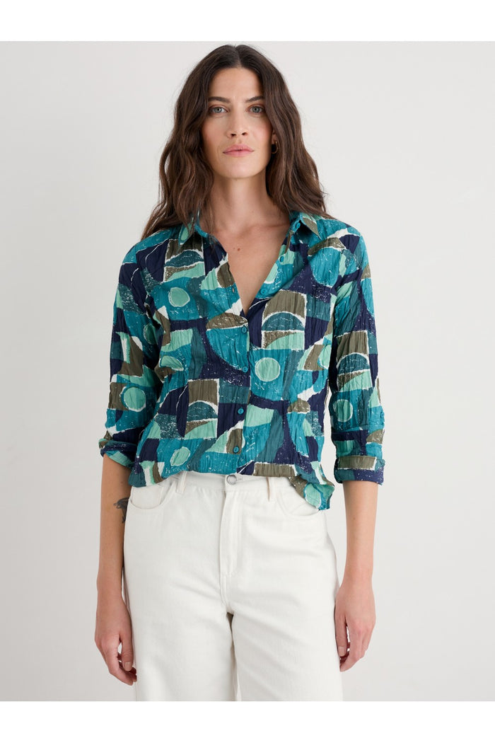 Seasalt Larissa Shirt Penwith Abstract Emulsion