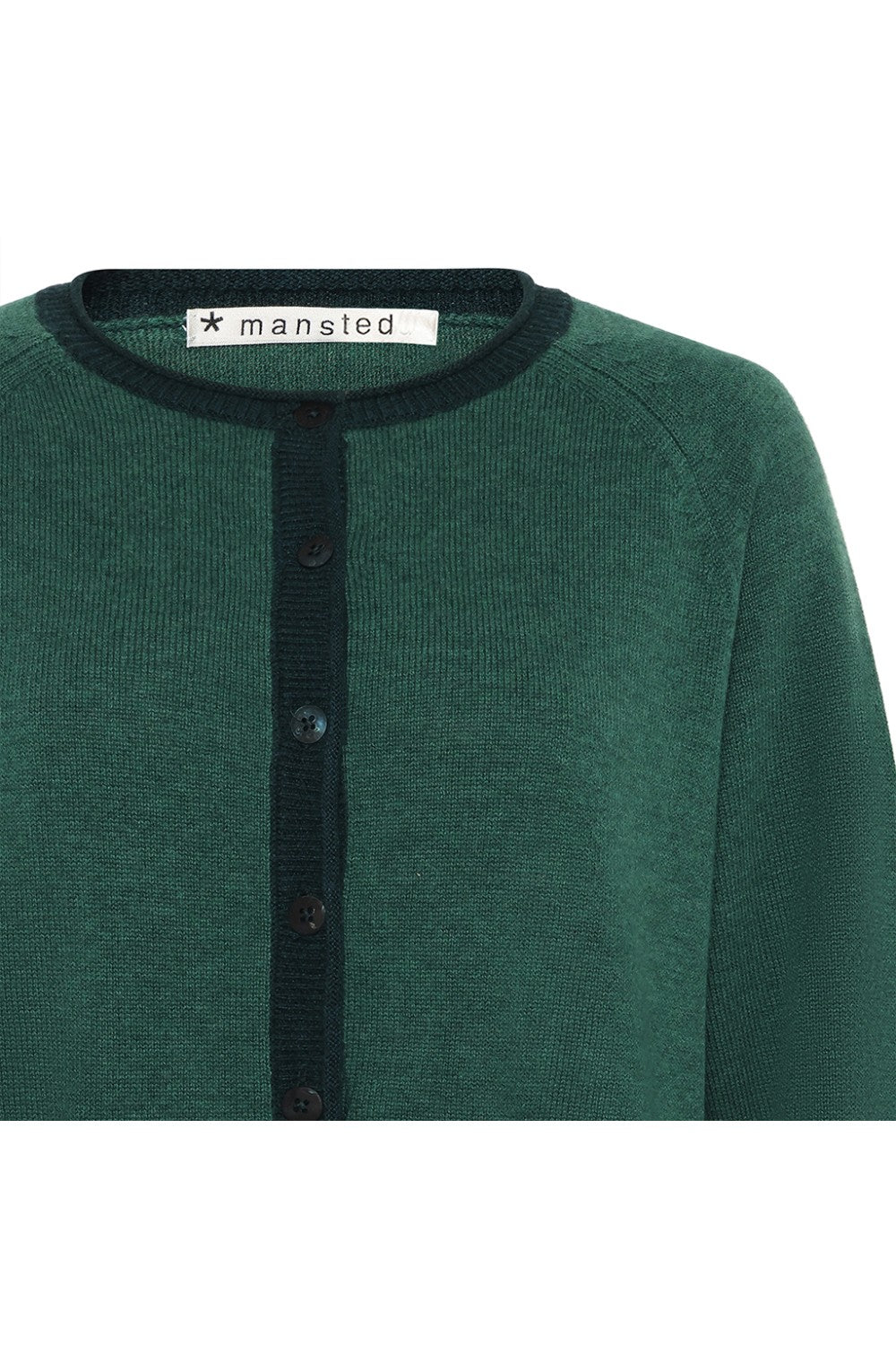 Mansted Coral Cardigan in Emerald