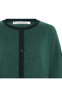 Mansted Coral Cardigan in Emerald