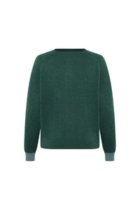 Mansted Coral Cardigan in Emerald