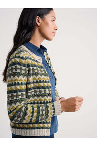 Dawson Pick Cardigan Fairisle in Zig Zag Geo Alpine Galley Mix