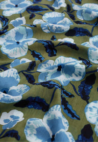 Seasalt May Garland Circle Scarf in Spring Pansy Seagrass