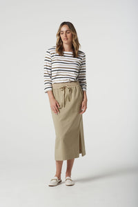 Goondiwindi T-Shirt - Otter Multi Stripe