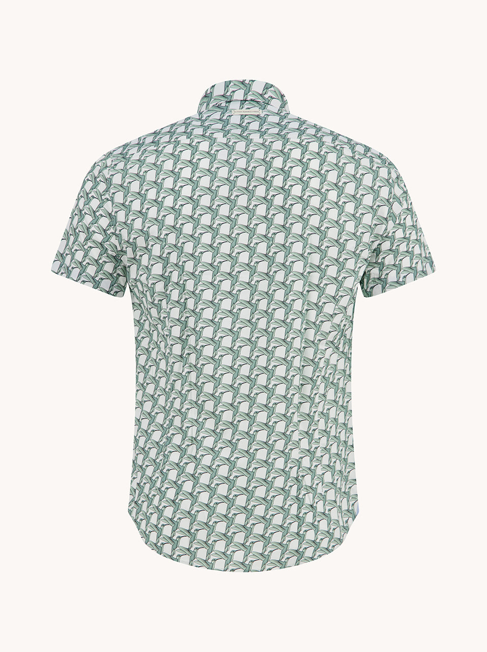 A Fish Named Fred The SS Geometric Birds Shirt in Thyme 33.055_312