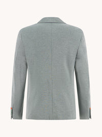 A Fish Named Fred Piqué Blazer in Thyme 33.101_312