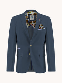 A Fish Named Fred Piqué Blazer in Navy 33.101_604