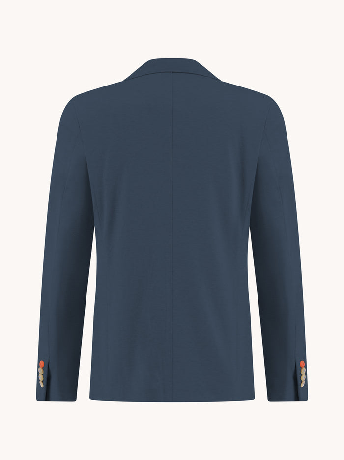 A Fish Named Fred Piqué Blazer in Navy 33.101_604