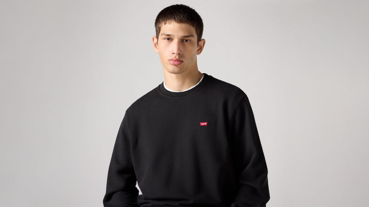 Levi's® Original Housemark Crewneck Sweatshirt in Mineral Black 35909-0003