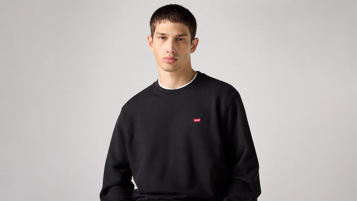 Levi's® Original Housemark Crewneck Sweatshirt in Mineral Black 35909-0003
