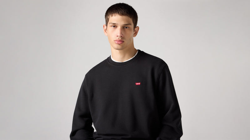 Levi's® Original Housemark Crewneck Sweatshirt in Mineral Black 35909-0003