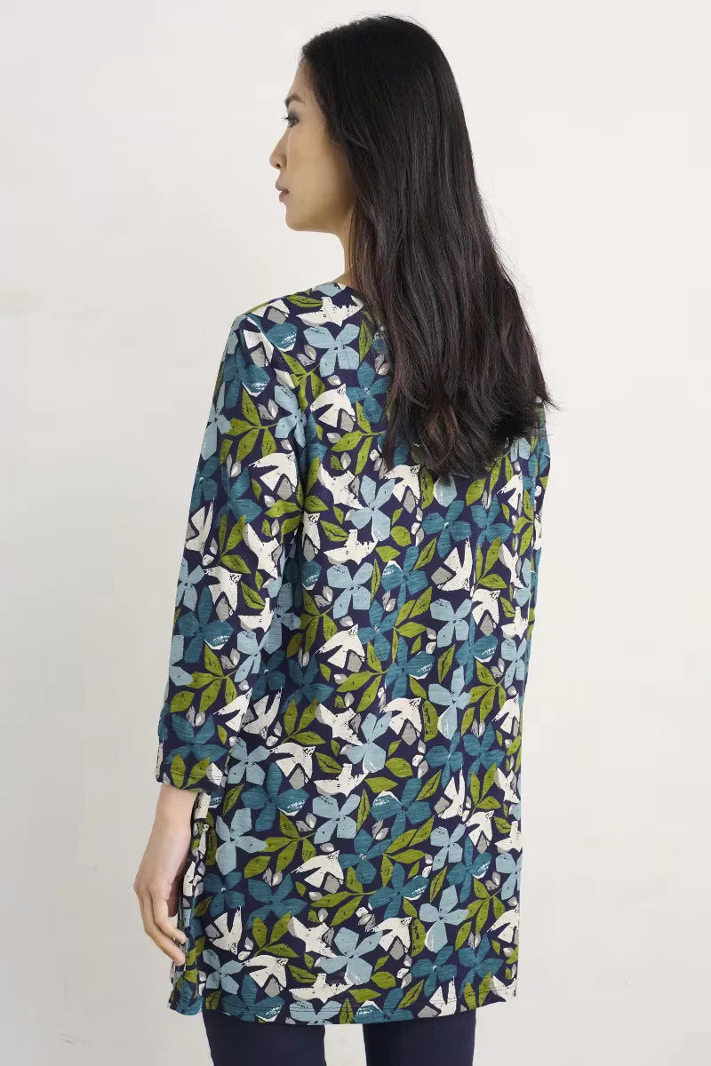 Seasalt 3/4 Busy Lizzy Tunic Headland Collage Mix