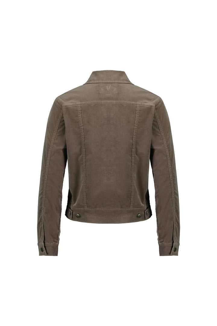 Vassalli Cord Jacket in Taupe 4051M