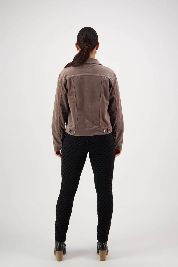 Vassalli Cord Jacket in Taupe 4051M