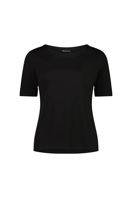 Vassalli 4262 Boat Neck Top Black